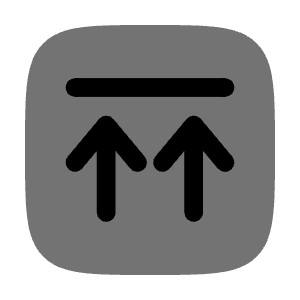 Upload Twice Square Icon from Solar Bold Duotone Set