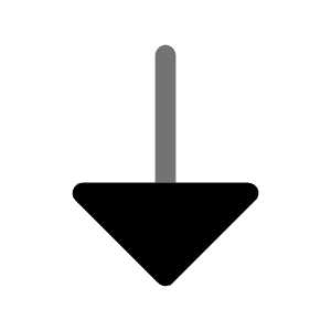 Arrow Down Icon from Solar Bold Duotone Set