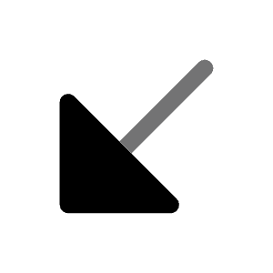 Arrow Left Down Icon from Solar Bold Duotone Set