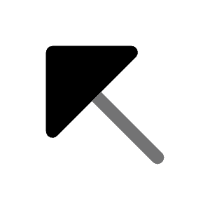 Arrow Left Up Icon from Solar Bold Duotone Set