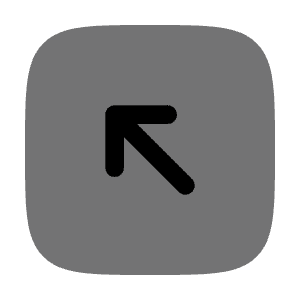 Square Arrow Left Up Icon from Solar Bold Duotone Set