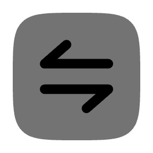 Square Transfer Horizontal Icon from Solar Bold Duotone Set