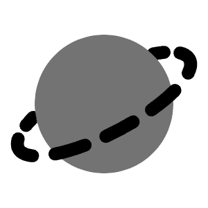 Planet 9 Icon from Solar Bold Duotone Set