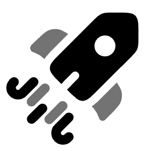 Rocket 4 Icon from Solar Bold Duotone Set