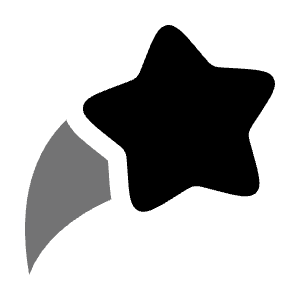 Star Fall 4 Icon from Solar Bold Duotone Set