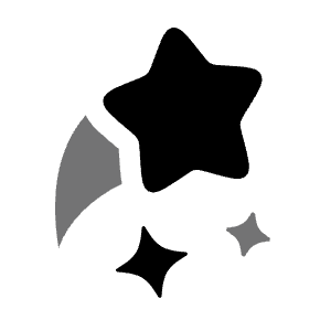 Star Fall Icon from Solar Bold Duotone Set
