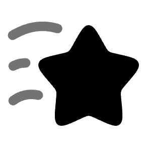 Star Fall Minimalistic 4 Icon from Solar Bold Duotone Set