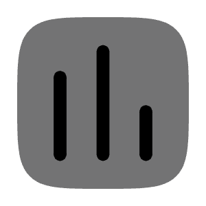 Chart Square Icon from Solar Bold Duotone Set