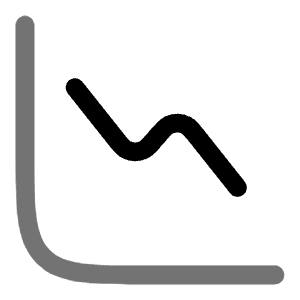 Diagram Down Icon from Solar Bold Duotone Set