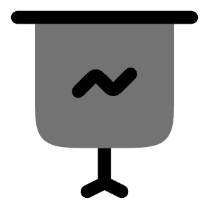 Presentation Graph Icon from Solar Bold Duotone Set