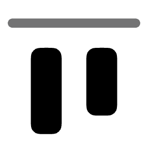 Align Top Icon from Solar Bold Duotone Set