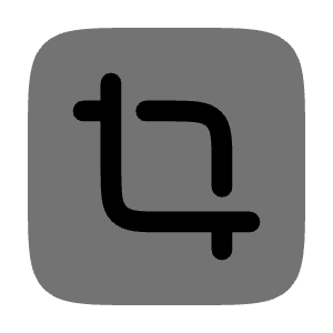Crop Minimalistic Icon from Solar Bold Duotone Set