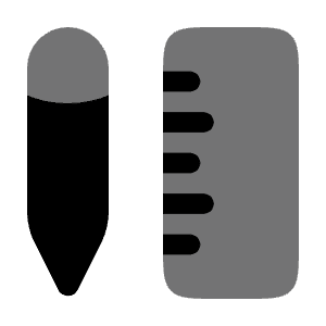 Ruler Pen Icon from Solar Bold Duotone Set