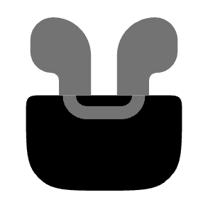 Airbuds Case Open Icon from Solar Bold Duotone Set