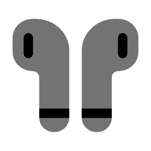 Airbuds Icon from Solar Bold Duotone Set