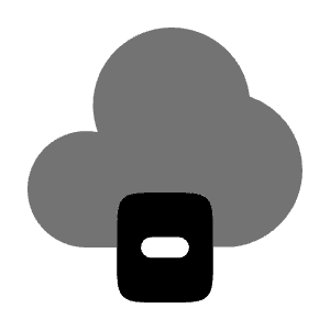 Cloud Storage Icon from Solar Bold Duotone Set