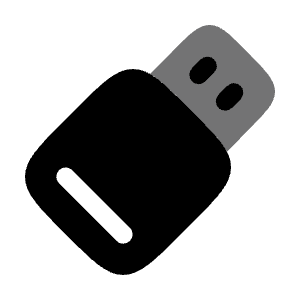 Flash Drive Icon from Solar Bold Duotone Set