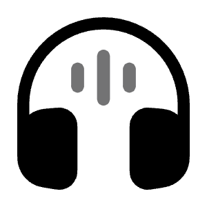 Headphones Round Sound Icon from Solar Bold Duotone Set