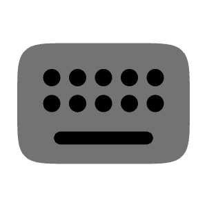 Keyboard Icon from Solar Bold Duotone Set