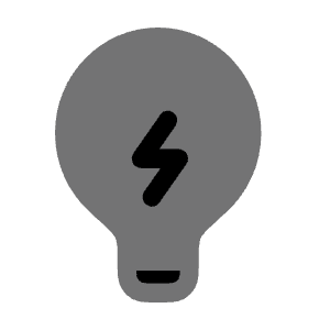 Lightbulb Bolt Icon from Solar Bold Duotone Set