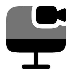 Monitor Camera Icon from Solar Bold Duotone Set