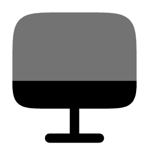 Monitor Icon from Solar Bold Duotone Set