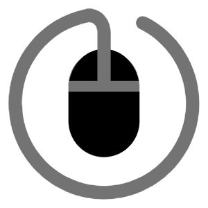 Mouse Circle Icon from Solar Bold Duotone Set