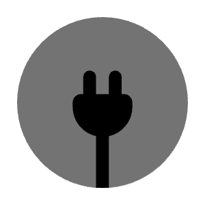 Plug Circle Icon from Solar Bold Duotone Set