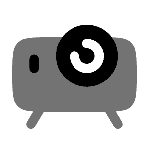 Projector Icon from Solar Bold Duotone Set