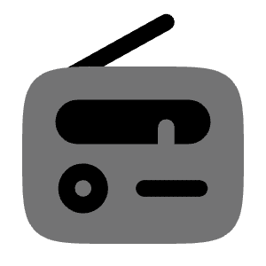 Radio Icon from Solar Bold Duotone Set