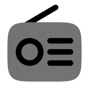 Radio Minimalistic Icon from Solar Bold Duotone Set