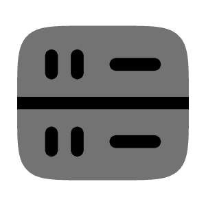 Server Square Icon from Solar Bold Duotone Set