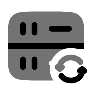 Server Square Update Icon from Solar Bold Duotone Set