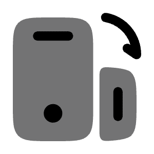 Smartphone Rotate Orientation Icon from Solar Bold Duotone Set
