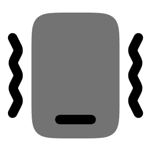 Smartphone Vibration Icon from Solar Bold Duotone Set