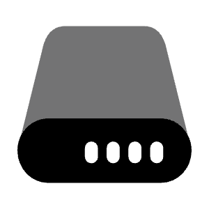 SSD Round Icon from Solar Bold Duotone Set