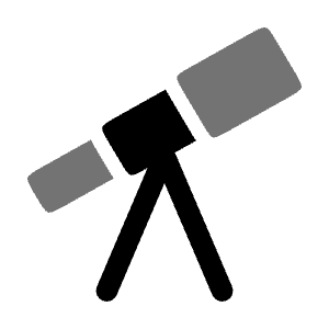 Telescope Icon from Solar Bold Duotone Set