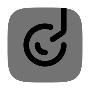 Turntable Minimalistic Icon from Solar Bold Duotone Set