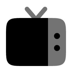 TV Icon from Solar Bold Duotone Set