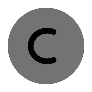 Copyright Icon from Solar Bold Duotone Set
