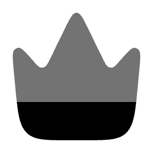 Crown Minimalistic Icon from Solar Bold Duotone Set