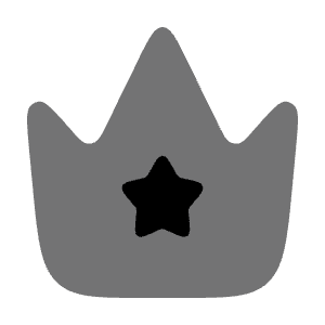 Crown Star Icon from Solar Bold Duotone Set