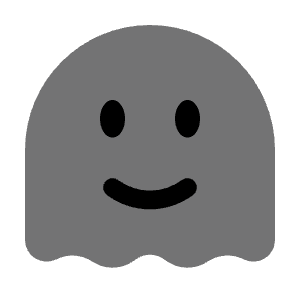 Ghost Smile Icon from Solar Bold Duotone Set
