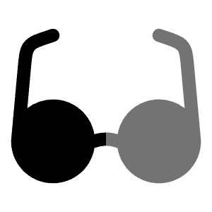 Glasses Icon from Solar Bold Duotone Set