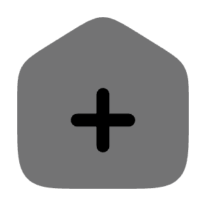 Home Add Icon from Solar Bold Duotone Set