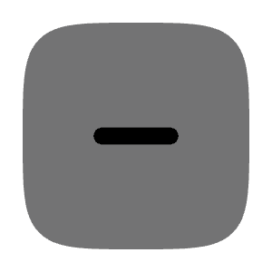 Minus Square Icon from Solar Bold Duotone Set