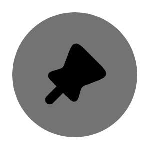 Pin Circle Icon from Solar Bold Duotone Set