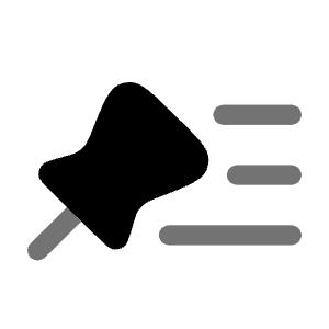 Pin List Icon from Solar Bold Duotone Set