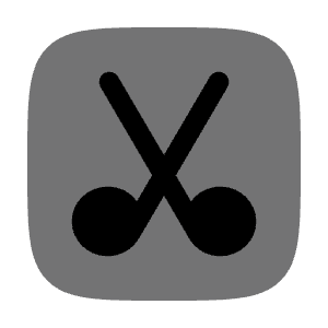 Scissors Square Icon from Solar Bold Duotone Set