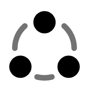 Share Circle Icon from Solar Bold Duotone Set